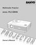 Multimedia Projector MODEL PLC-SW35. Owner s Manual