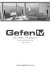 4X1 Gefen TV Switcher.   GTV-HDMI N. User Manual