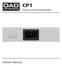 CP1 OAD. Owner s Manual. Stereo Control Preamplifier. Ultrafidelity