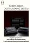 D-2000 SERIES DIGITAL MIXING SYSTEM