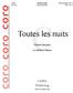 Toutes les nuits. CORO Publishing   Clément Janequin. ed. Matthew Oltman