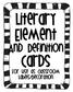 Literary Element. Cards