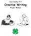 Cass County 4-H. Creative Writing. Project Manual
