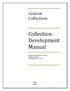 Collection Development Manual