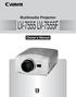 Multimedia Projector Owner s Manual English