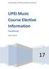 UPEI Music Course Elective Information