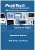 PeakTech 9020 A. Operation Manual. DVB S/T/C Level Meter
