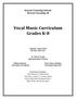Vocal Music Curriculum Grades K-8