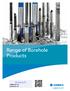 Range of Borehole Products. Lenntech. Tel Fax