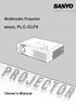 Multimedia Projector MODEL PLC-XU74. Owner's Manual