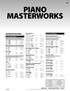 PIANO MASTERWORKS. Masterwork Classics Perf. Kim O Reilly. Perf. Valery Lloyd-Watts. Masterwork Practice & Performance. Melodious Masterpieces