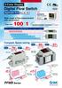 100 : 1. Digital Flow Switch. PFMB Series 66 % 67% 76 % 81% 2-Color Display (Only 200 L type) Compact, Space saving
