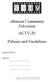 Atkinson Community Television ACTV-20. Policies and Guidelines