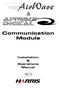 AirWave. Communication Module. Installation. Operations Manual PR&E Revision B 1/01