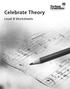 Celebrate Theory. Level 8 Worksheets