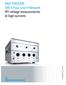 Product Brochure Version R&S ENV A Four-Line V-Network RFI voltage measurements at high currents