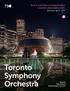 Toronto Symphony Orchestra. Renew your Pops or Young People's Concerts subscription today and save up to 20%! *