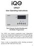 CP027. User Operating Instructions. Two Channel Central Heating and Hot Water Programmer