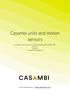 Casambi units and motion sensors