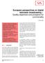 European perspectives on digital television broadcasting Quality objectives and prospects for commonality