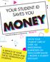 MONEY YOUR STUDENT ID SAVES YOU SHOW YOUR STUDENT CARD AT OVER 100 PARTICIPATING BUSINESSES ON VANCOUVER ISLAND + RECEIVE A STUDENT DISCOUNT