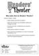 Why make time for Readers Theater?