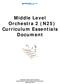 Middle Level Orchestra 2 (N25) Curriculum Essentials Document