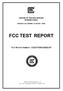 CENTRE OF TESTING SERVICE INTERNATIONAL OPERATE ACCORDING TO ISO/IEC FCC TEST REPORT