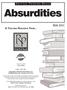 Absurdities REM 201C A TEACHING RESOURCE FROM... C RITICAL THINKING SKILLS