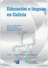 Educación e linguas en Galicia