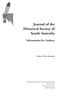 Journal of the Historical Society of South Australia