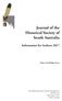 Journal of the Historical Society of South Australia