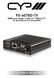 PU-607BD-TX HDMI over Single CAT5e/6/7 HDBaseT Bi-directional PoE Transmitter