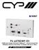 PU-607BDWP-RX HDMI over Single CAT5e/6/7 HDBaseT - Bi-Directional PoE Wallplate Receiver (full 5Play & Single LAN up to 100m) OPERATION MANUAL