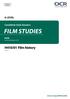 FILM STUDIES. H410/01 Film history A LEVEL. Candidate Style Answers. H410 For first teaching in