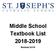 Middle School Textbook List Revised 5/2/18