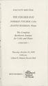 FACULTY RECITAL THE FISCHER DUO. NORMAN FISCHER, Cello JEANNE KIERMAN, Piano. The Complete Beethoven Sonatas for Cello and Piano - CONCERT 1-