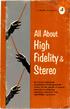 .Stereo. Fidelity& High. All About. Ala. an 4111E0 publication