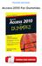 Access 2010 For Dummies Ebooks Free