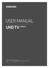 USER MANUAL SERIES 8. Thank you for purchasing this Samsung product. To receive more complete service, please register your product at