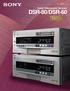 Digital Videocassette Recorder DSR-80/DSR-60