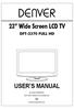 23 Wide Screen LCD TV
