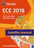 ECE Satellite manual May 2018 Barcelona, Spain. 20th European Congress of Endocrinology