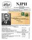 NJPH. Vol. 44 No. 2 Whole Number 202 May New Jersey s Foremost Philatelist. The Journal of the NEW JERSEY POSTAL HISTORY SOCIETY ISSN: