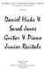 Daniel Hicks & Sarah Jones Guitar & Piano Junior Recitals