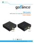 PRO-CoaxExt HDMI extender over Coaxial cable with bi-directional IR User s Guide
