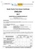 South Pacific Form Seven Certificate ENGLISH. QUESTION and ANSWER BOOKLET