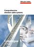 Comprehensive elevator cable systems Catalogue