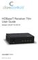 HDBaseT Receiver 70m User Guide