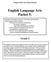 English Language Arts Packet 5: